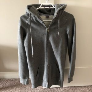 Aritzia Grey long hoodie - size XS